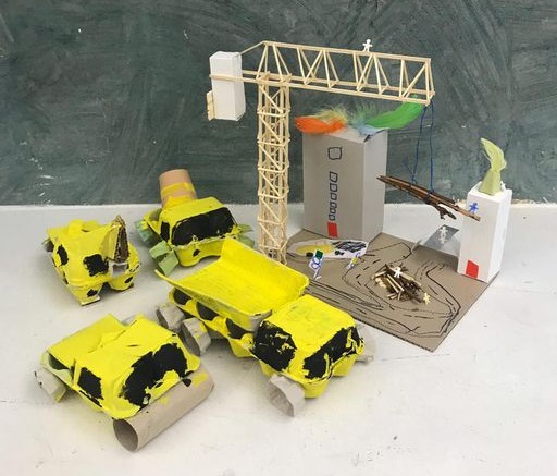 Faire des maquettes des engins de chantier