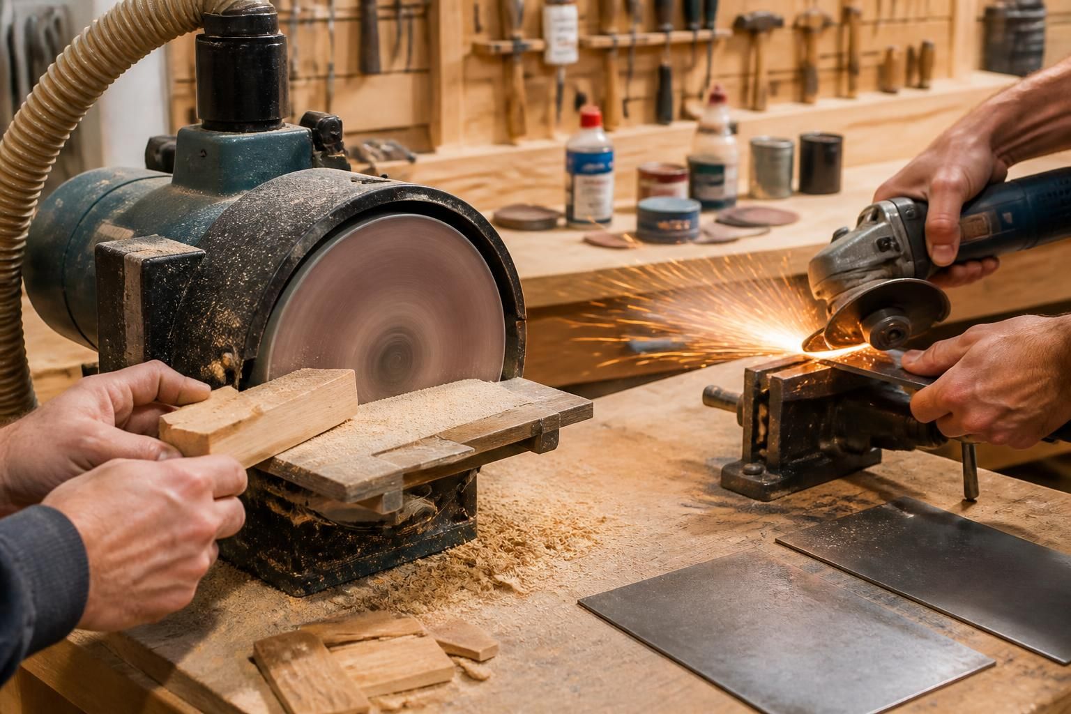 découvrez les différences entre meule à bois et meuleuse, leurs usages spécifiques, et comment choisir l'outil idéal pour vos travaux de finition avec efficacité et précision.