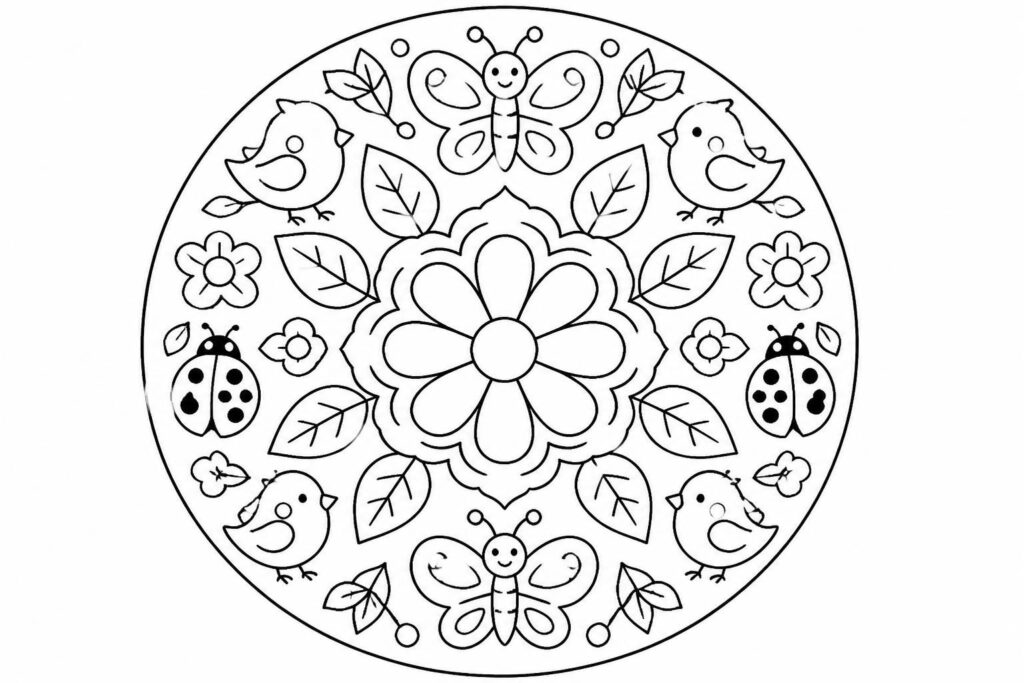 découvrez nos modèles de coloriage mandala à imprimer, faciles et adaptés aux enfants, avec des thèmes inspirés de la nature pour des moments créatifs et apaisants.