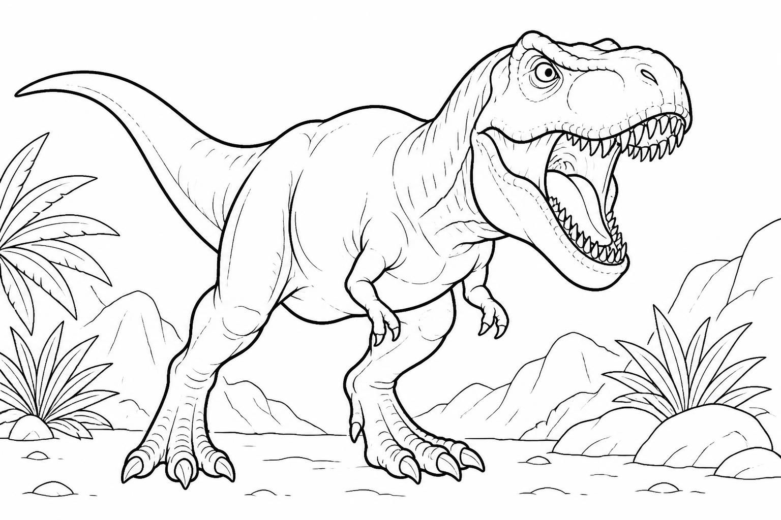 découvrez notre dessin de dinosaure facile à colorier, parfait pour les enfants fans de jurassic world. amusez-vous à colorier vos créatures préhistoriques préférées en toute simplicité !