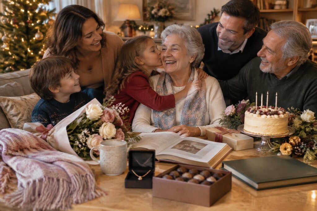 découvrez des idées cadeaux pour votre grand-mère à noël et pour son anniversaire : des attentions originales et adaptées à chaque âge pour lui faire plaisir.